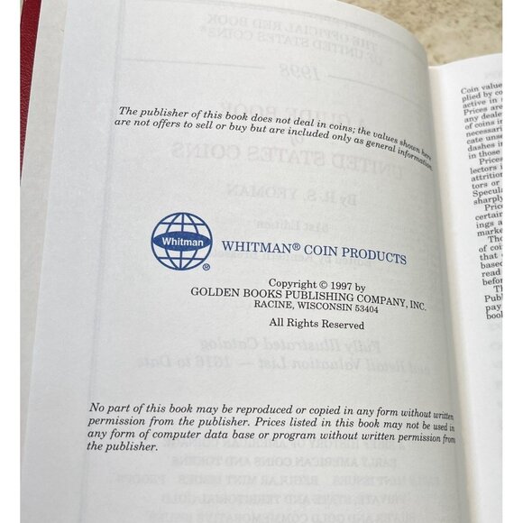 Guide Book of United States Coins Dealer Guide 51st Edition 1998 Yeoman Red Book - Picture 6 of 7